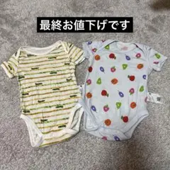 UNIQLO はらぺこあおむし ロンパース 2枚セット 70cm