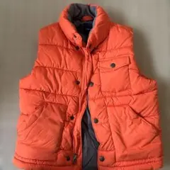 GapKids オレンジ ダウンベスト 130cm