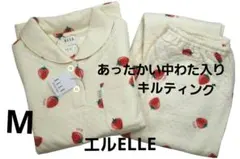 【新品】エルELLE 秋冬物厚手ネル地パジャマ（M）№A11 新品】エルELLE 秋冬物厚手スムースパジャマ（M）コスメ柄 №190-a11