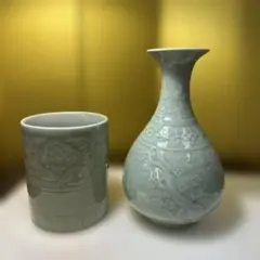 青い花模様の陶器花瓶 ベトナム 高島屋で購入 - メルカリ