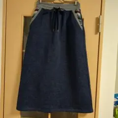 裏起毛 ロング スカート