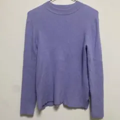 美品 Discoat ディスコート リブニット M ラベンダー 長袖 美品