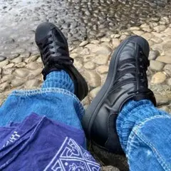 ヒ*〜様 adidas アディダス　スーパースター　ブラック スニーカー