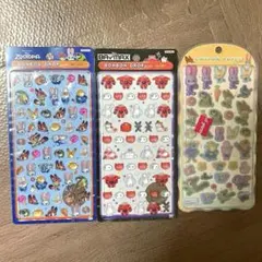 ボンボンドロップシール　ミニ　ズートピア　コットンパフィ　ベイマックス　3セット