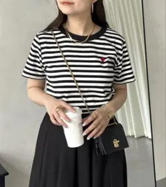 prose verse ハート刺繍ボーダーT(FREE)