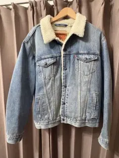 Levi's ボア襟付きデニムジャケット L