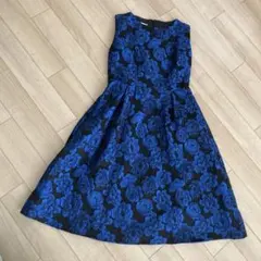 Liang Dian Yi Zu ノースリーブ花柄ワンピース　L