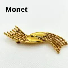 MONET ブローチ 金色 上品ヴィンテージ感◎