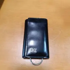 Salvatore Ferragamo キーケース 6連 黒 本革 ガンチーニ