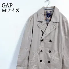 【人気✨】 ギャップ ミドル丈 トレンチコート 定番デザイン M ベージュ