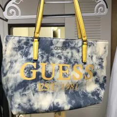 GUESS タイダイ風トートバッグ
