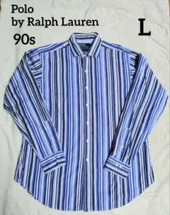 90s ヴィンテージ Polo by Ralph Louren 長袖シャツ L