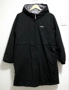 新品未使用　FILA ベンチコート Mサイズ　ブラック　黒　ロングコート