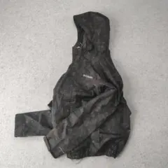 Columbia シェルジャケット ブラック 総柄 ドローコード n