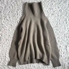 スピックアンドスパン　ウールカシミヤタートルネック プルオーバーニット