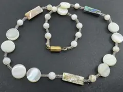 M4995 貝　ネックレス　ヴィンテージ アクセサリー