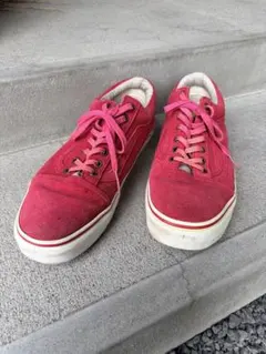 VANS スニーカー レッド スエード ローカット