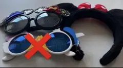 美品タイムSALE中ディズニーDisneyサングラス　ミニーちゃんカチューシャ