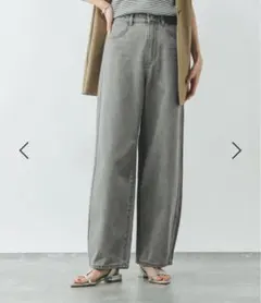 【新品タグ付き】グローバルワーク GOODデニムバギーパンツ グレー