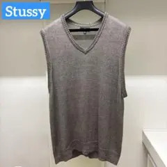 24SS STUSSY ルーズ ニット リネン ベスト　ステューシー