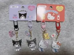 サンリオ クロミ ハローキティ ぷっくり ニコニコ アクリルキーホルダー セット