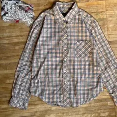 BURBERRY London ホースシャドー　メガチェック ベージュ シャツ