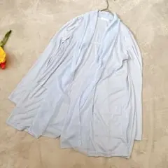 【index/インデックス】ショールカラー カーディガン ライトブルー (M)