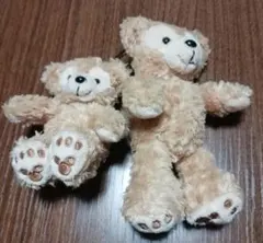 ダッフィーキーホルダーぬいぐるみセット 大小2体