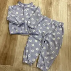 花柄　セットアップ　フリース　100cm