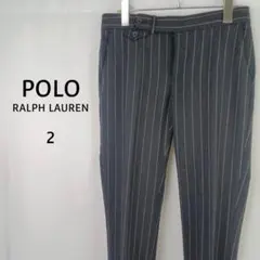 POLO RALPH LAUREN　ウールスラックス　2　ピンストライプ