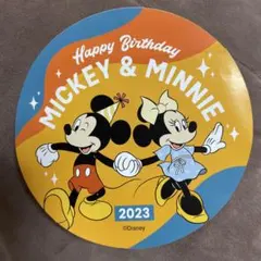 ミッキー ミニー バースデーステッカー ディズニー 2023