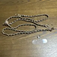 スマホショルダーストラップ メタルチェーン