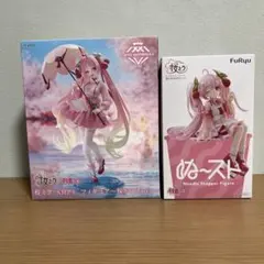 初音ミク 桜ミク AMP＋ フィギュア 桜ドレスver. ぬースト 2体セット