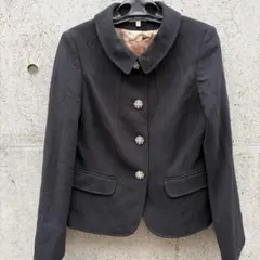 新品 LAURA ASHLEY ローラアシュレイ テーラードジャケット L 黒のサムネイル