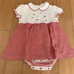 ファミリア　ロンパース　半袖　さくらんぼ