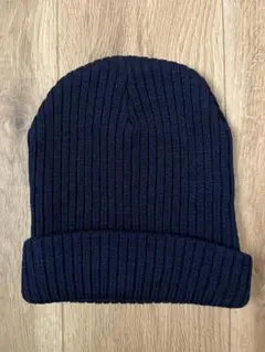 ニット帽 ネイビー 紺