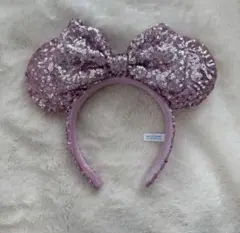 ディズニー ピンク スパンコール カチューシャ