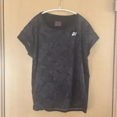 ヨネックス 花柄ドルマンスリーブTシャツ 黒