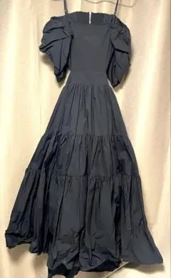 ROYAL PARTY ブラックティアードドレス Fサイズ