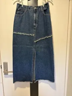 Kastane デニム ロングスカート カットオフのサムネイル