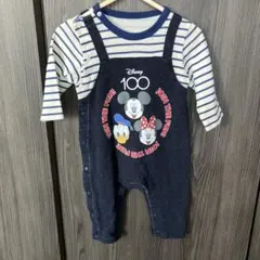 Disney ミッキー ロンパース 70cm