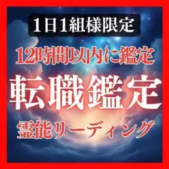 【転職鑑定】転職・仕事・天職・霊視・占い・起業【初回限定】