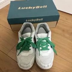 LuckyBell スニーカー 25.5cm ホワイト グリーンのサムネイル