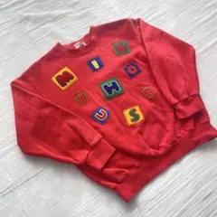 【平成レトロ】ミキハウス MIKIHOUSE トレーナー 赤 120㎝