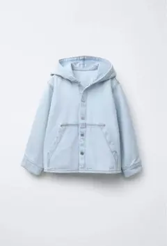 ★未使用★ ZARA KIDS フードデニムシャツジャケット