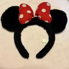ミニーマウス 耳付きカチューシャ　訳あり