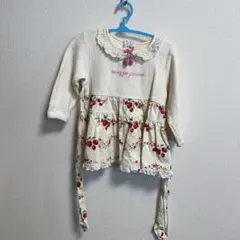 メゾピアノ　ワンピース　80 いちご