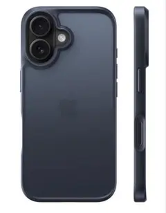 TORRAS iPhone 16 用ケース 耐衝撃 半透明 指紋防止ボタン付属