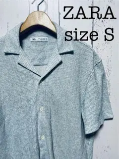 【ZARA】パイル生地シャツSサイズのサムネイル