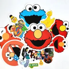 セサミストリート　防水　ステッカー　シール　エルモ多め